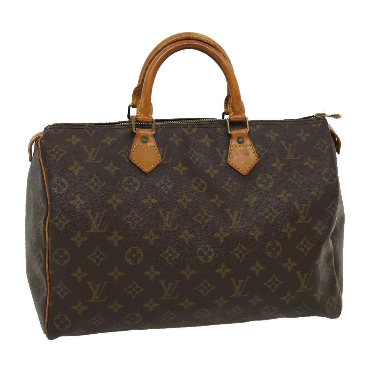 LOUIS VUITTON Monogram Speedy 35 Hand Bag M41524 LV Auth jk2342