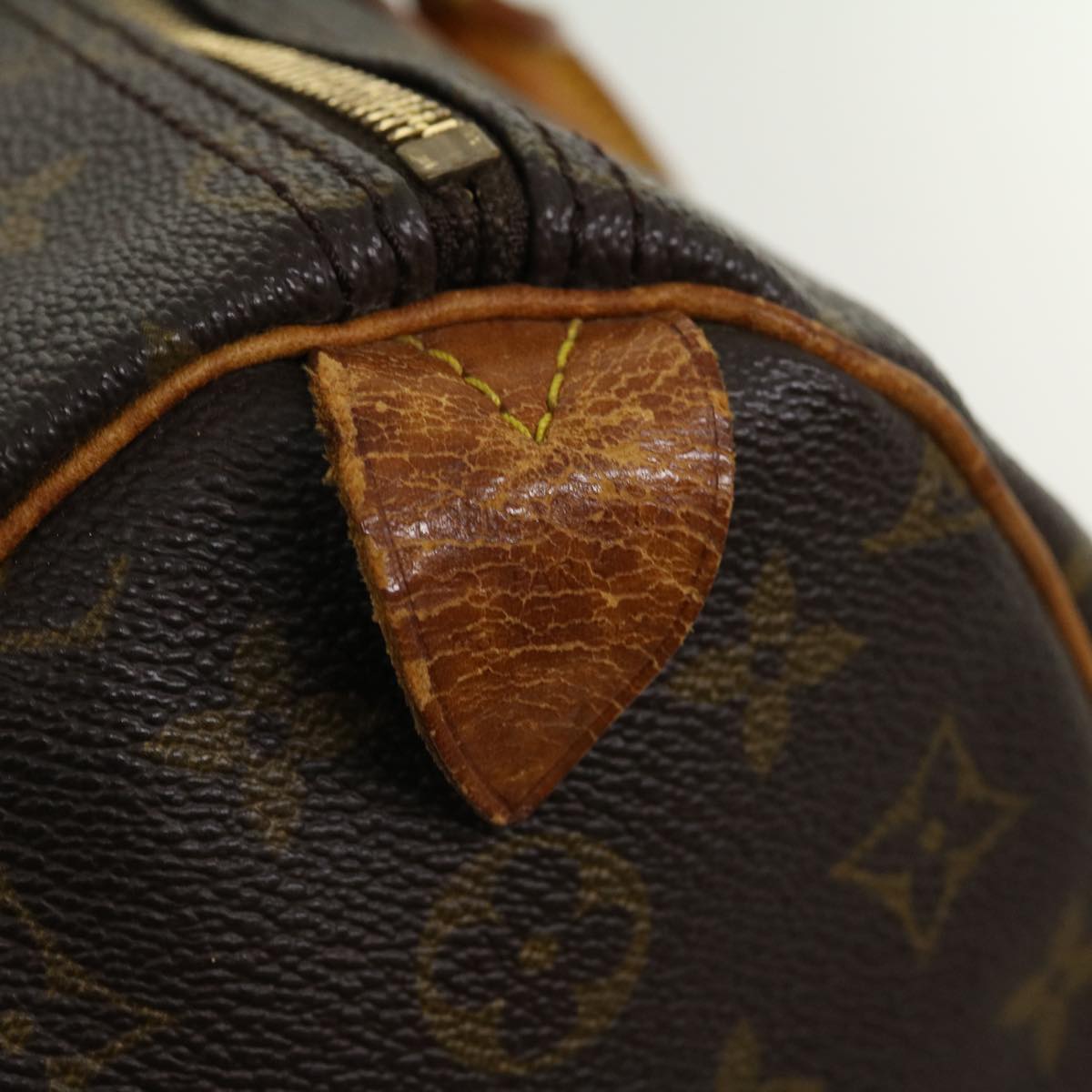 LOUIS VUITTON Monogram Speedy 35 Hand Bag M41524 LV Auth jk2342