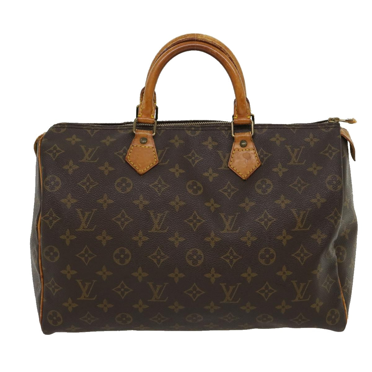 LOUIS VUITTON Monogram Speedy 35 Hand Bag M41524 LV Auth jk2342