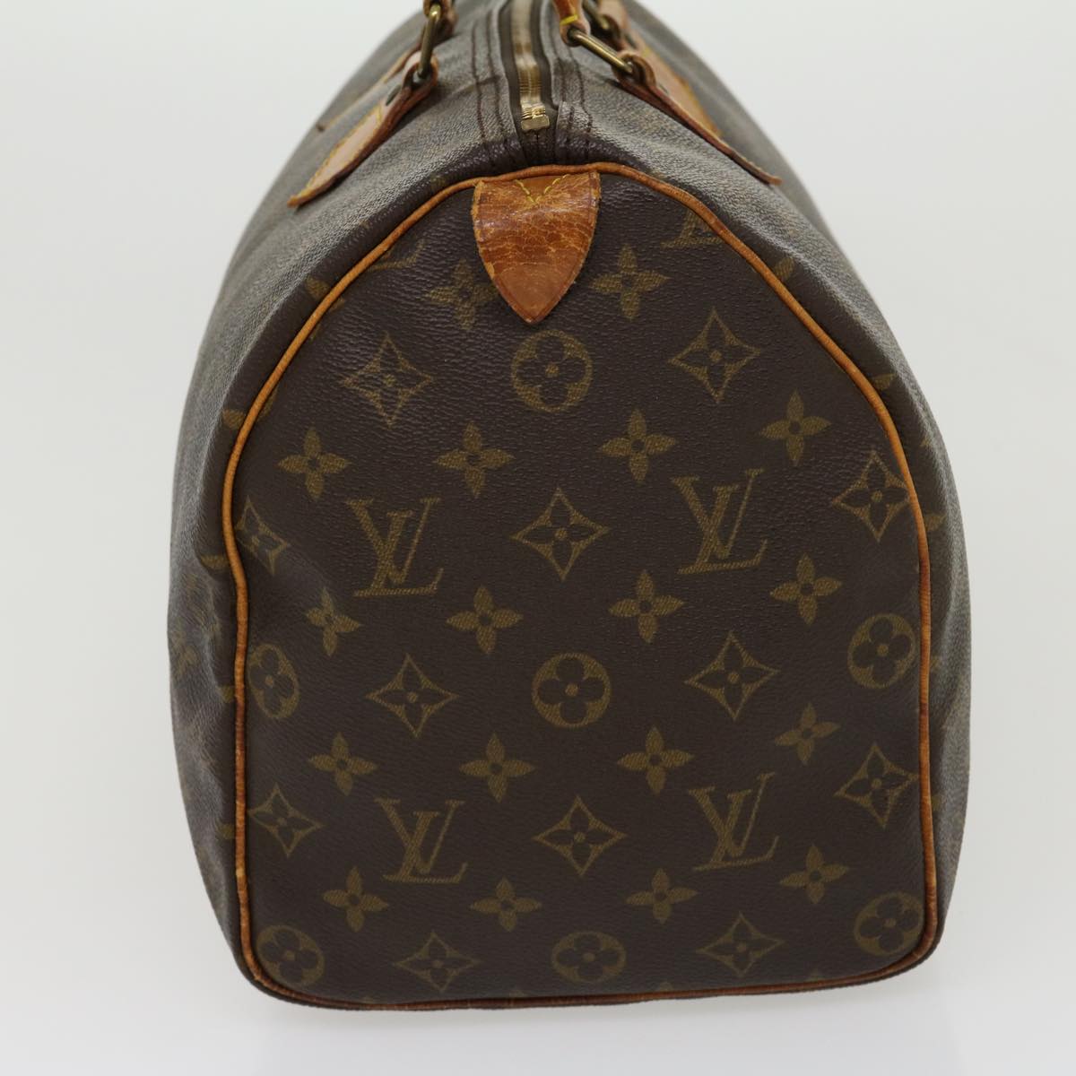 LOUIS VUITTON Monogram Speedy 35 Hand Bag M41524 LV Auth jk2342