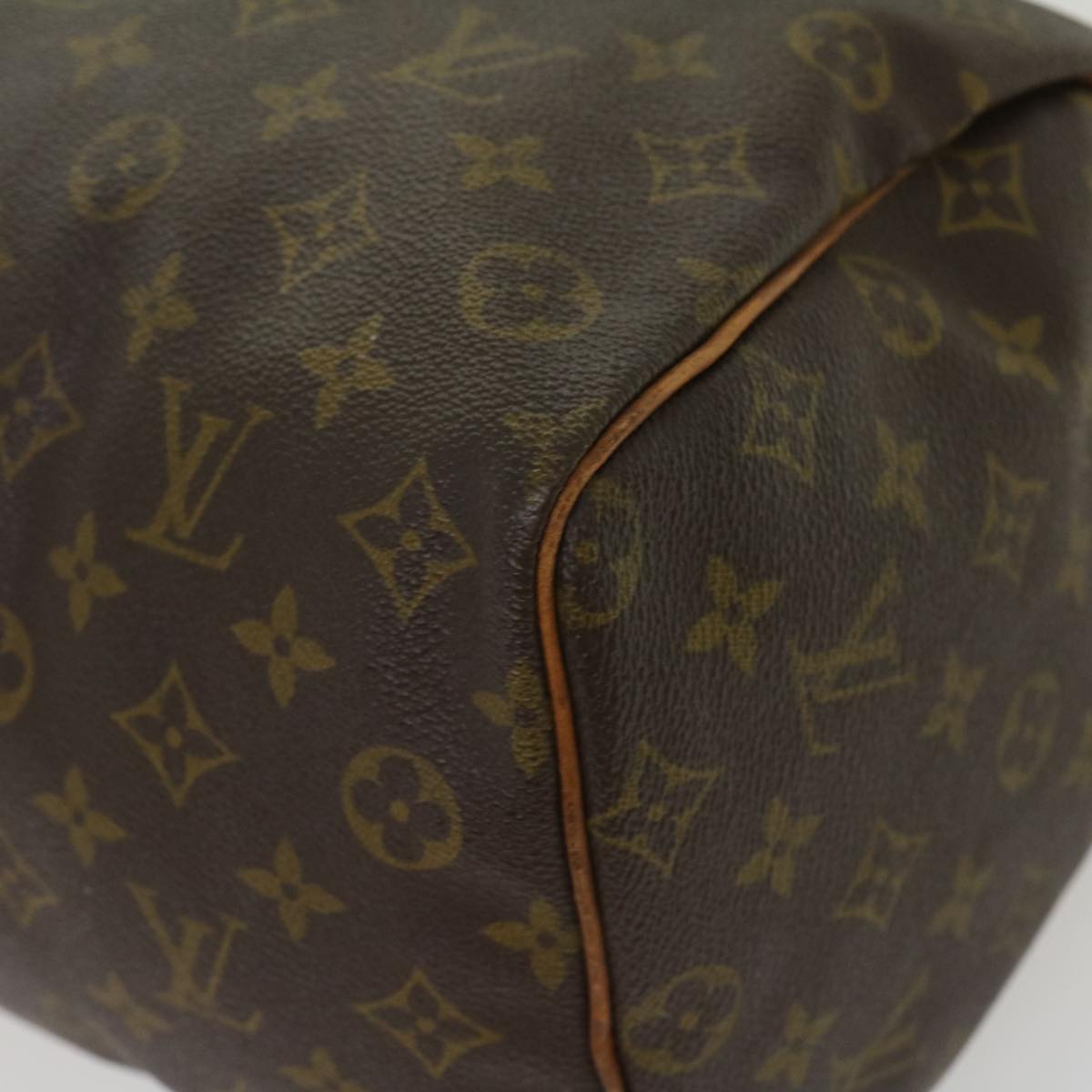 LOUIS VUITTON Monogram Speedy 35 Hand Bag M41524 LV Auth jk2345