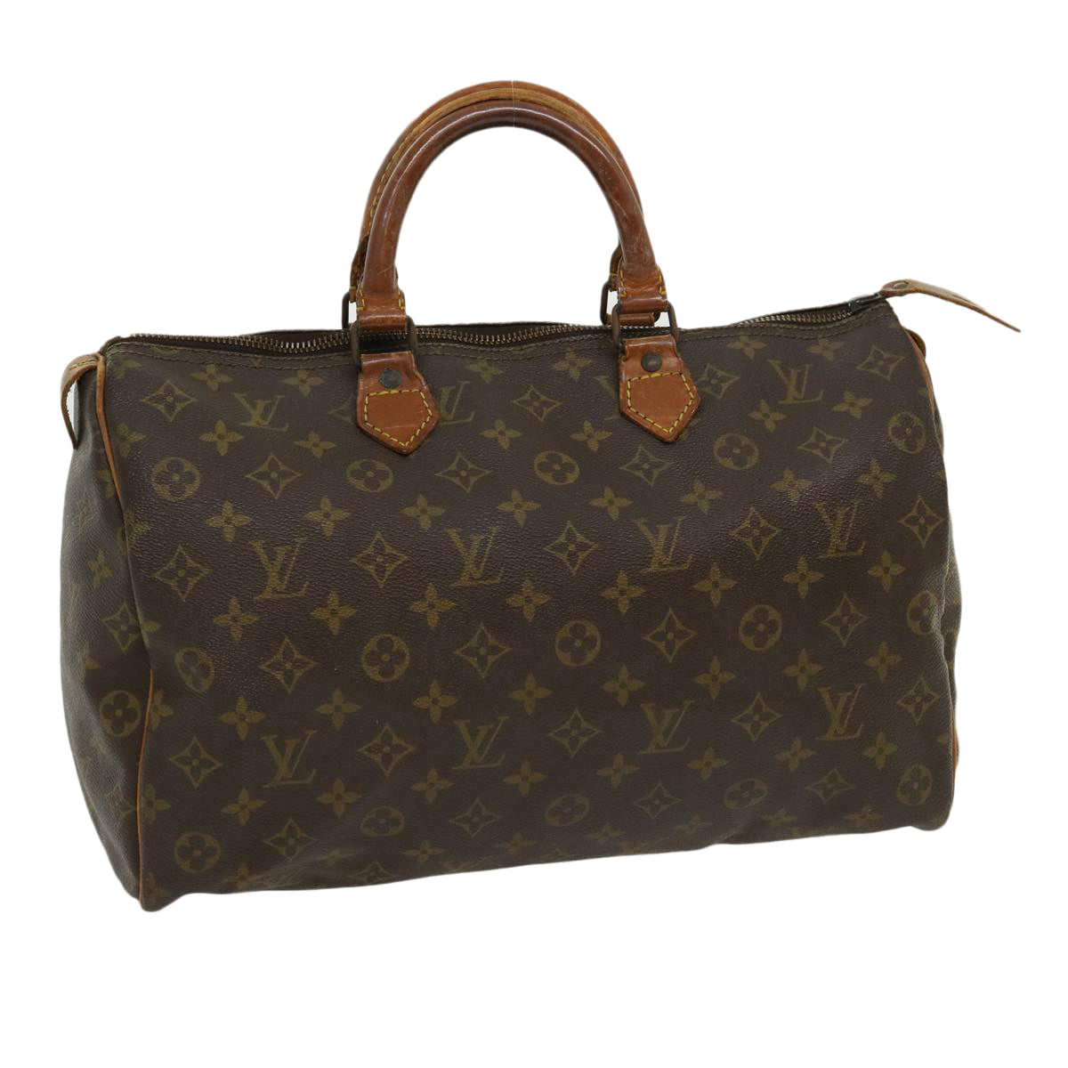 LOUIS VUITTON Monogram Speedy 35 Hand Bag M41524 LV Auth jk2345