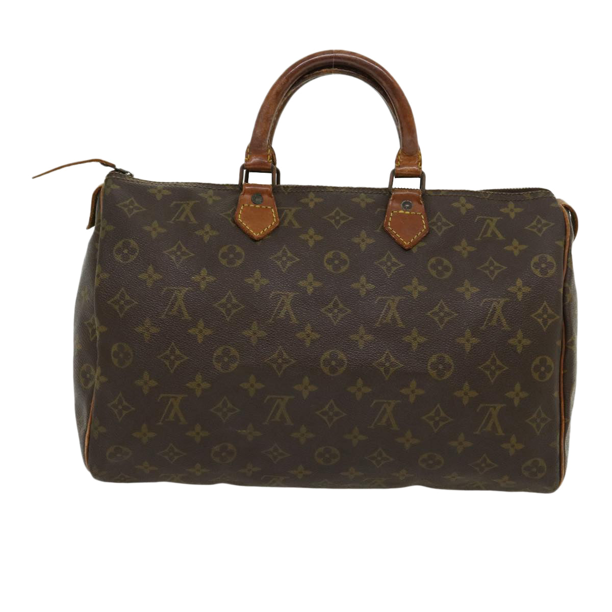 LOUIS VUITTON Monogram Speedy 35 Hand Bag M41524 LV Auth jk2345