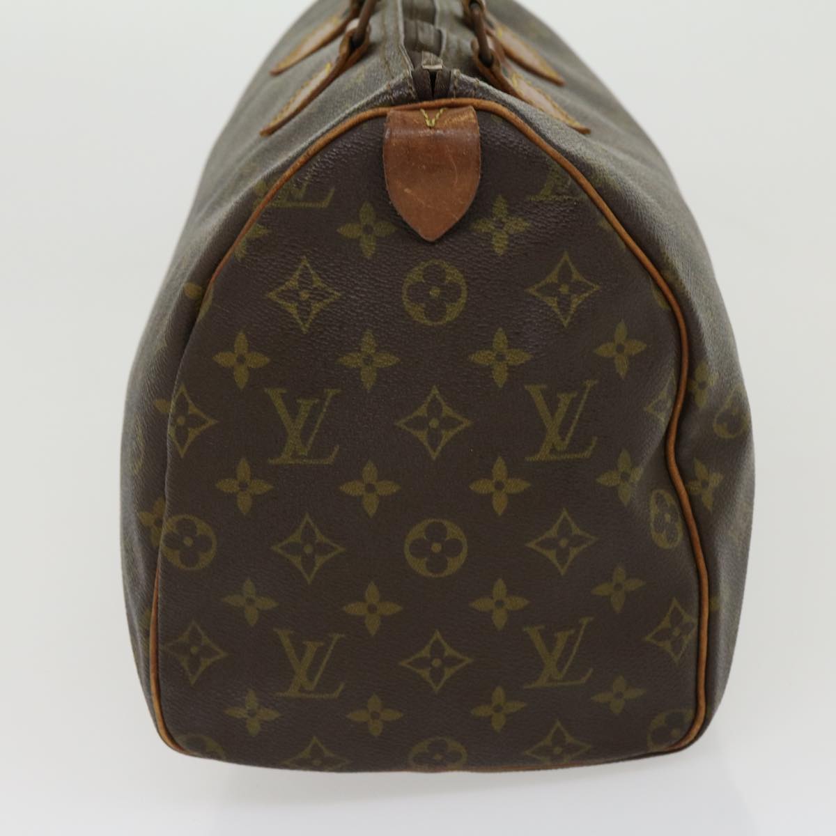 LOUIS VUITTON Monogram Speedy 35 Hand Bag M41524 LV Auth jk2345