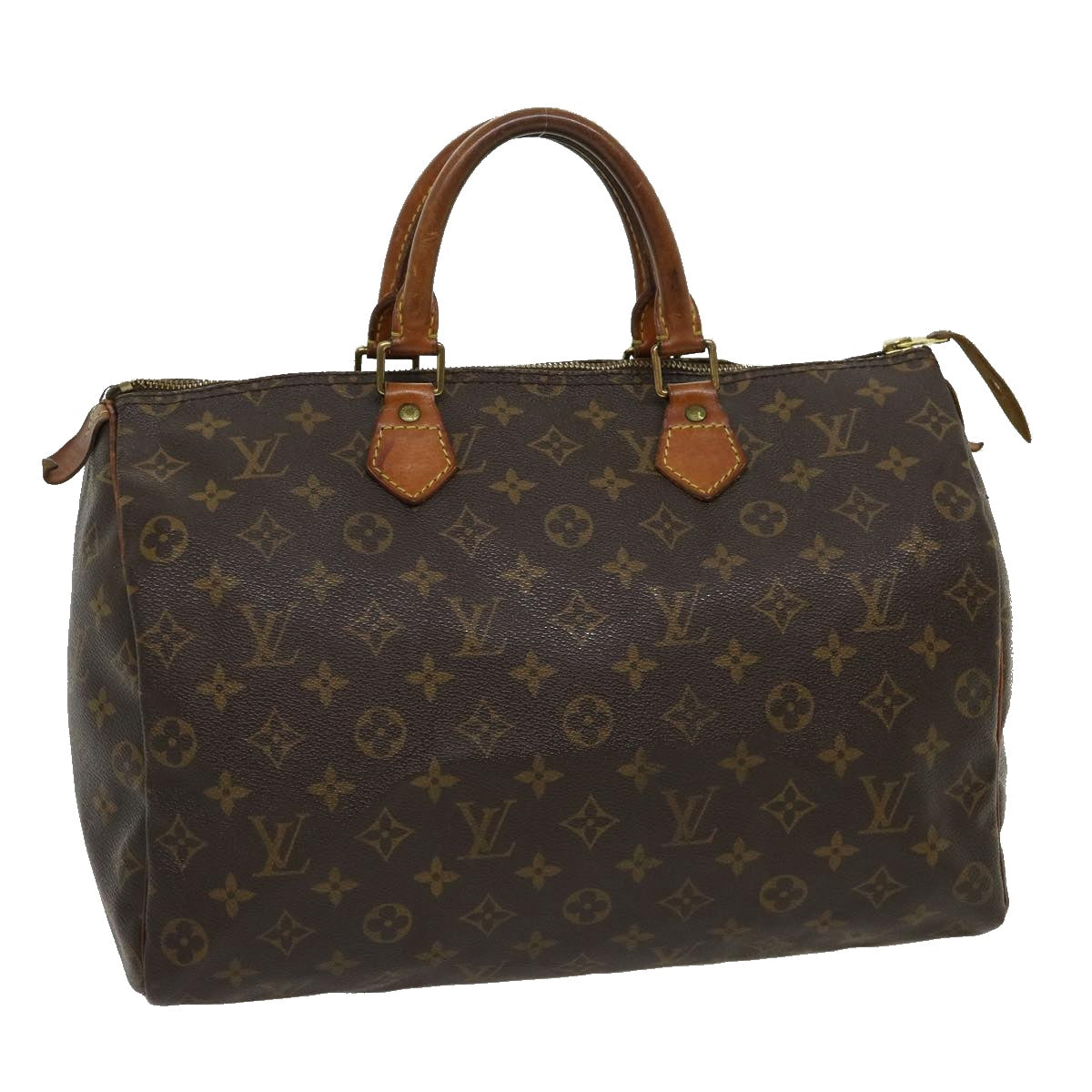 LOUIS VUITTON Monogram Speedy 35 Hand Bag M41524 LV Auth jk2352