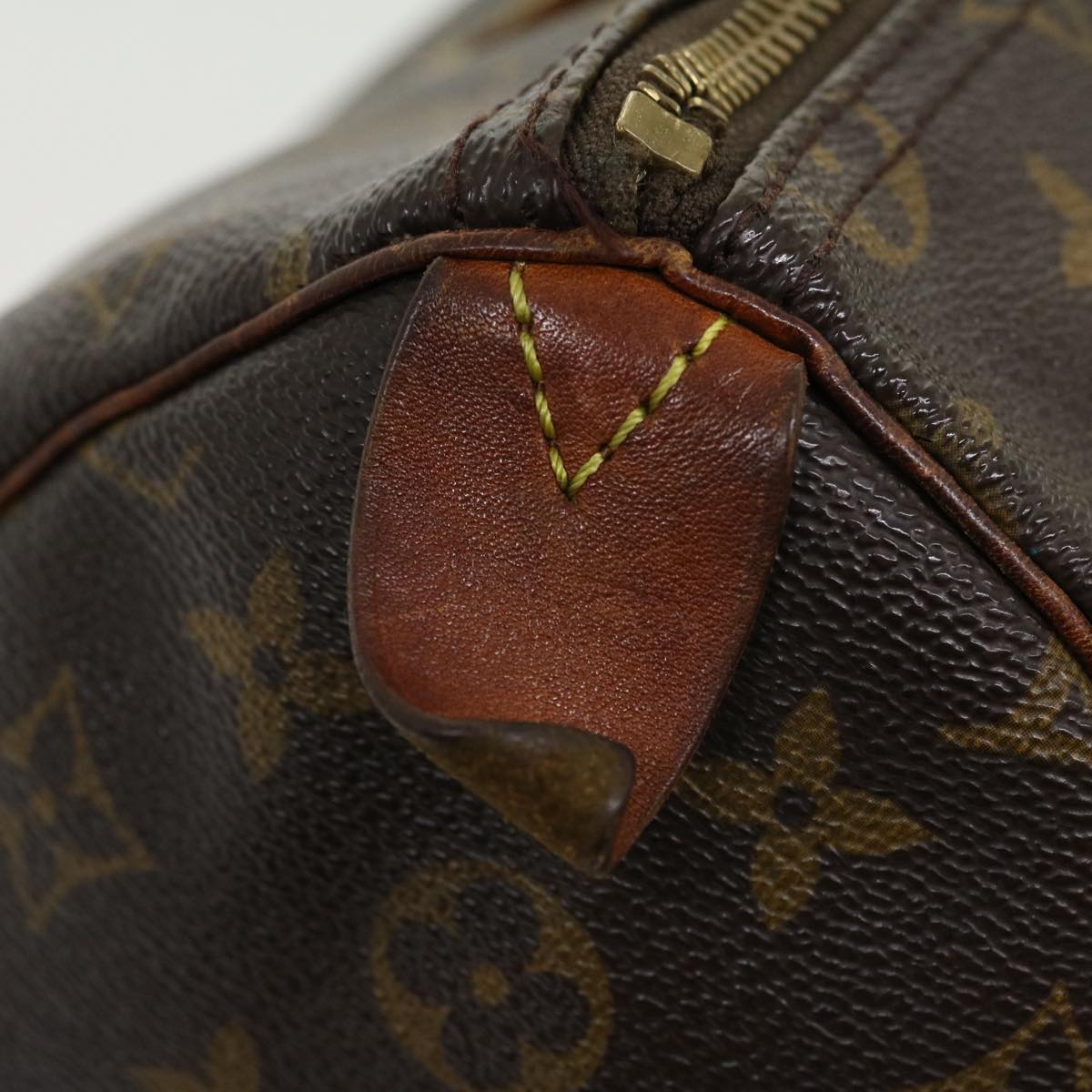 LOUIS VUITTON Monogram Speedy 35 Hand Bag M41524 LV Auth jk2352