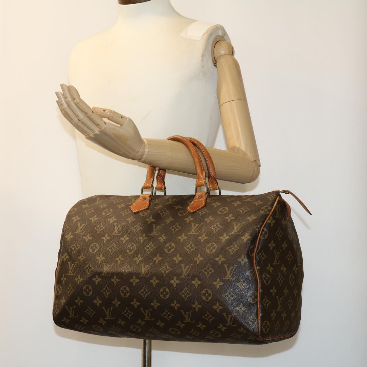 LOUIS VUITTON Monogram Speedy 40 Hand Bag M41522 LV Auth jk2357