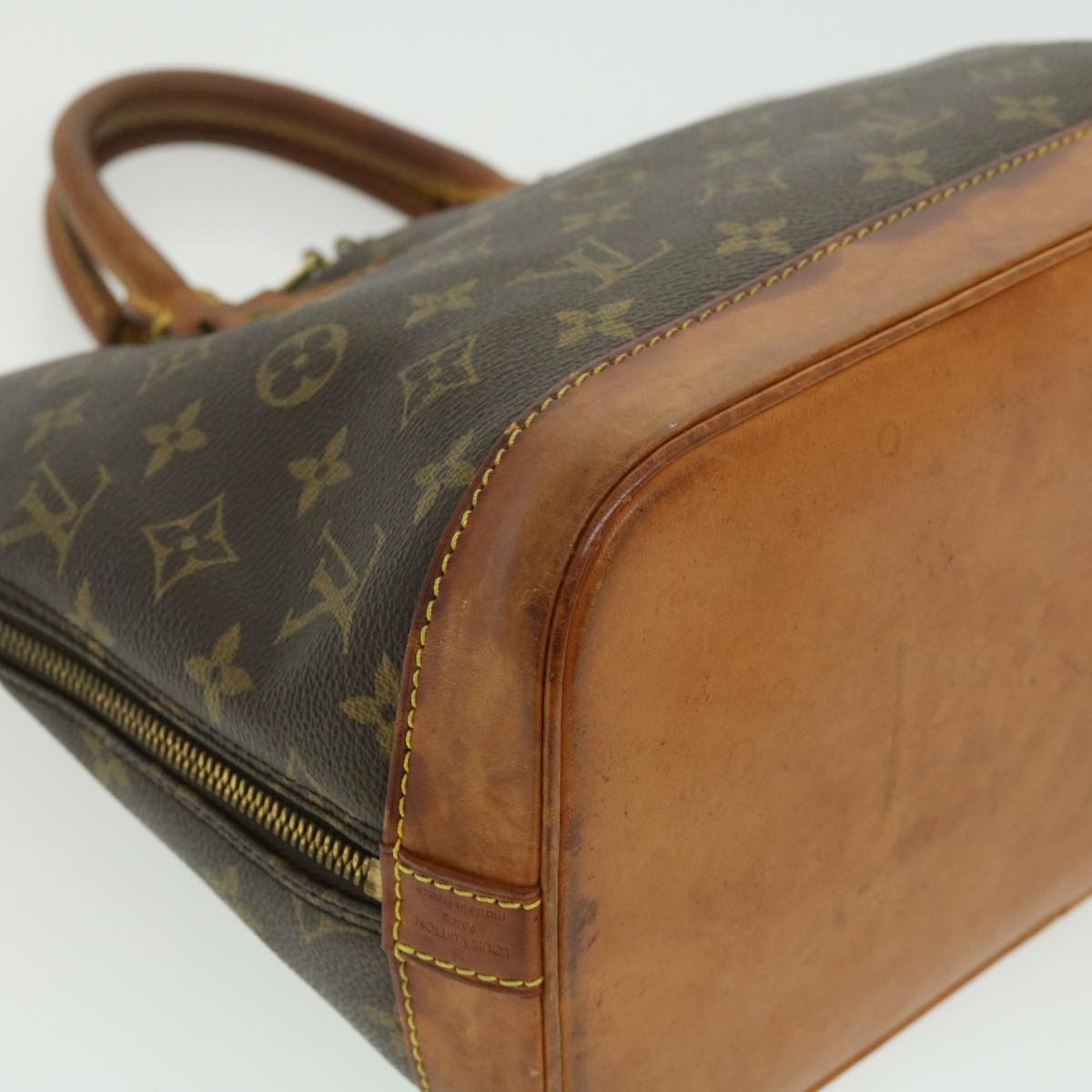 LOUIS VUITTON Monogram Alma Hand Bag M51130 LV Auth jk2376