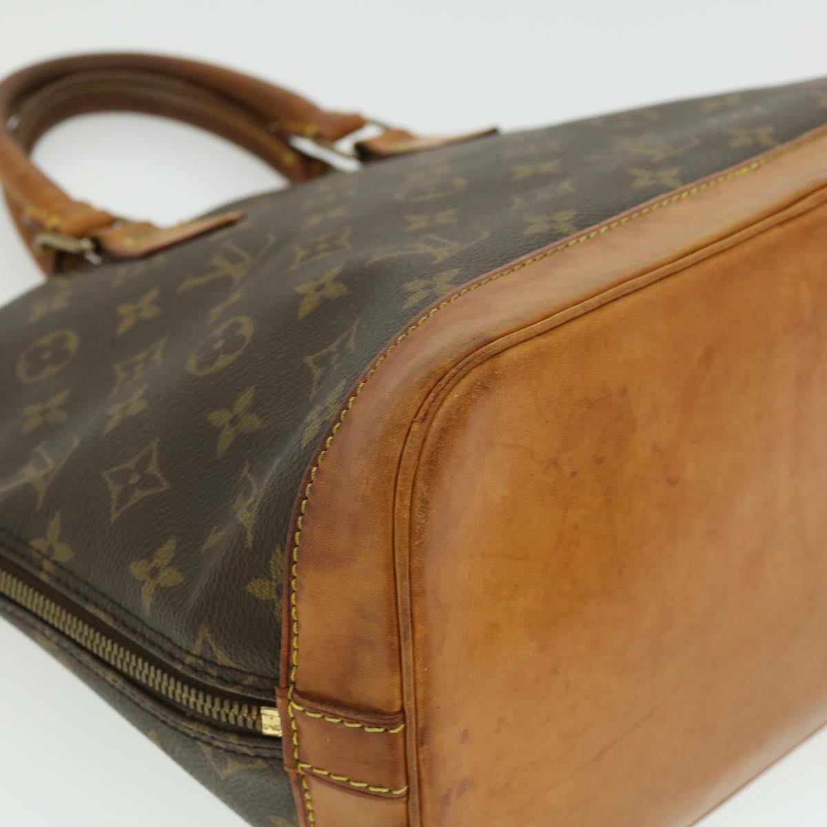 LOUIS VUITTON Monogram Alma Hand Bag M51130 LV Auth jk2378