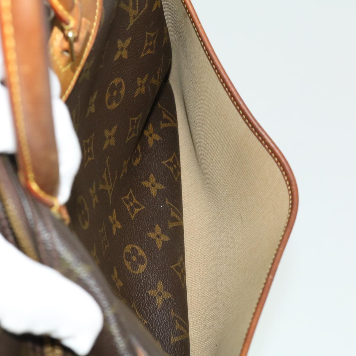 LOUIS VUITTON Monogram Deauville Hand Bag M47270 LV Auth jk2402