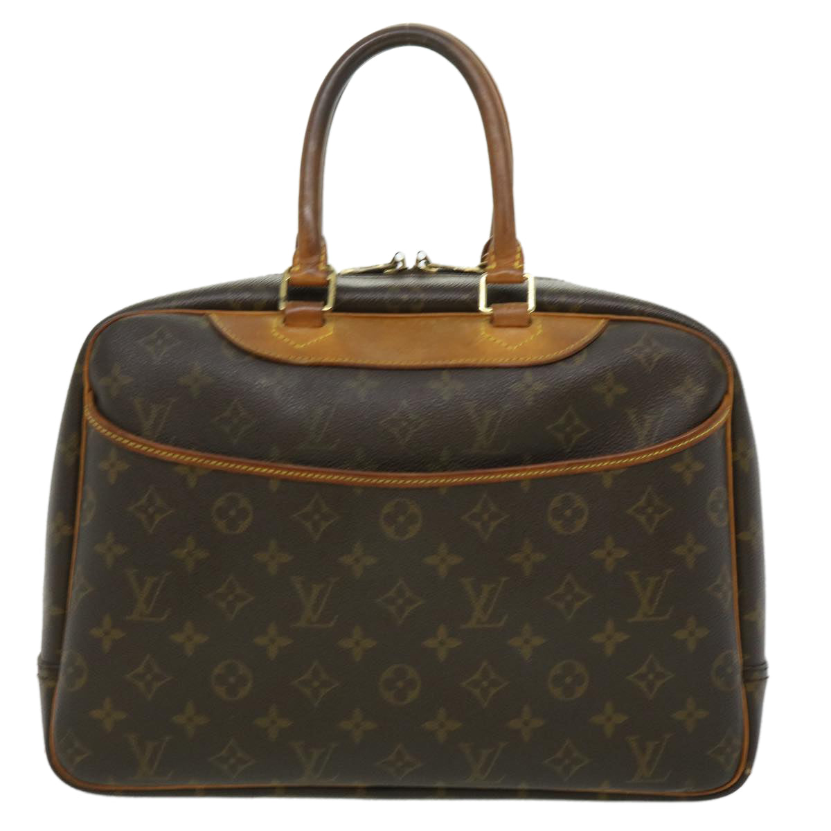 LOUIS VUITTON Monogram Deauville Hand Bag M47270 LV Auth jk2402