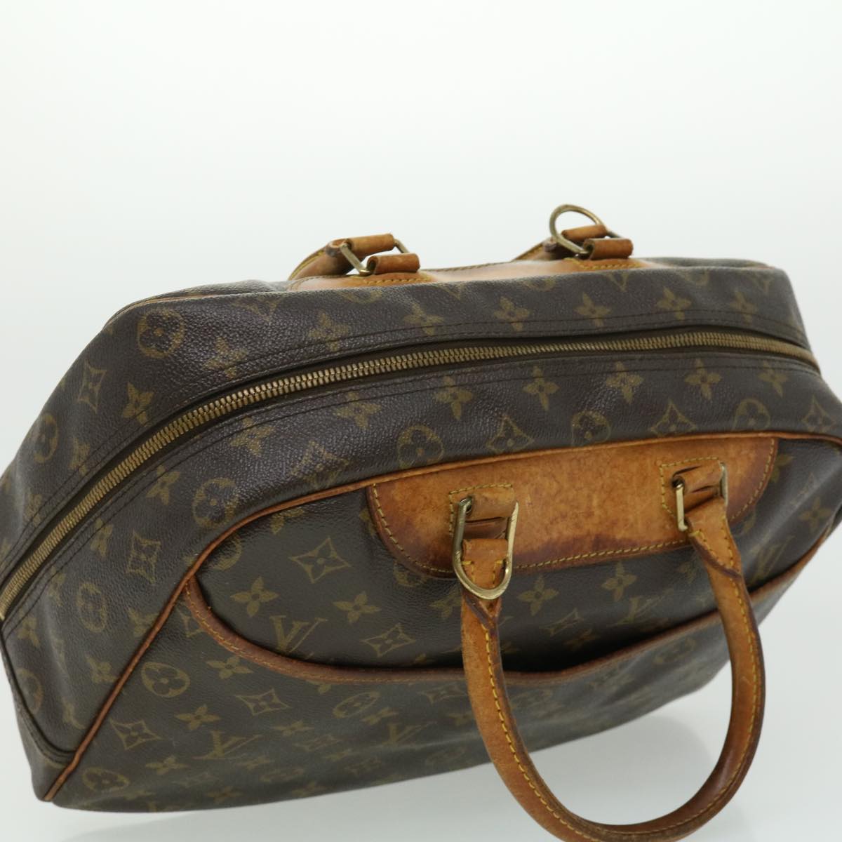 LOUIS VUITTON Monogram Deauville Hand Bag M47270 LV Auth jk2404