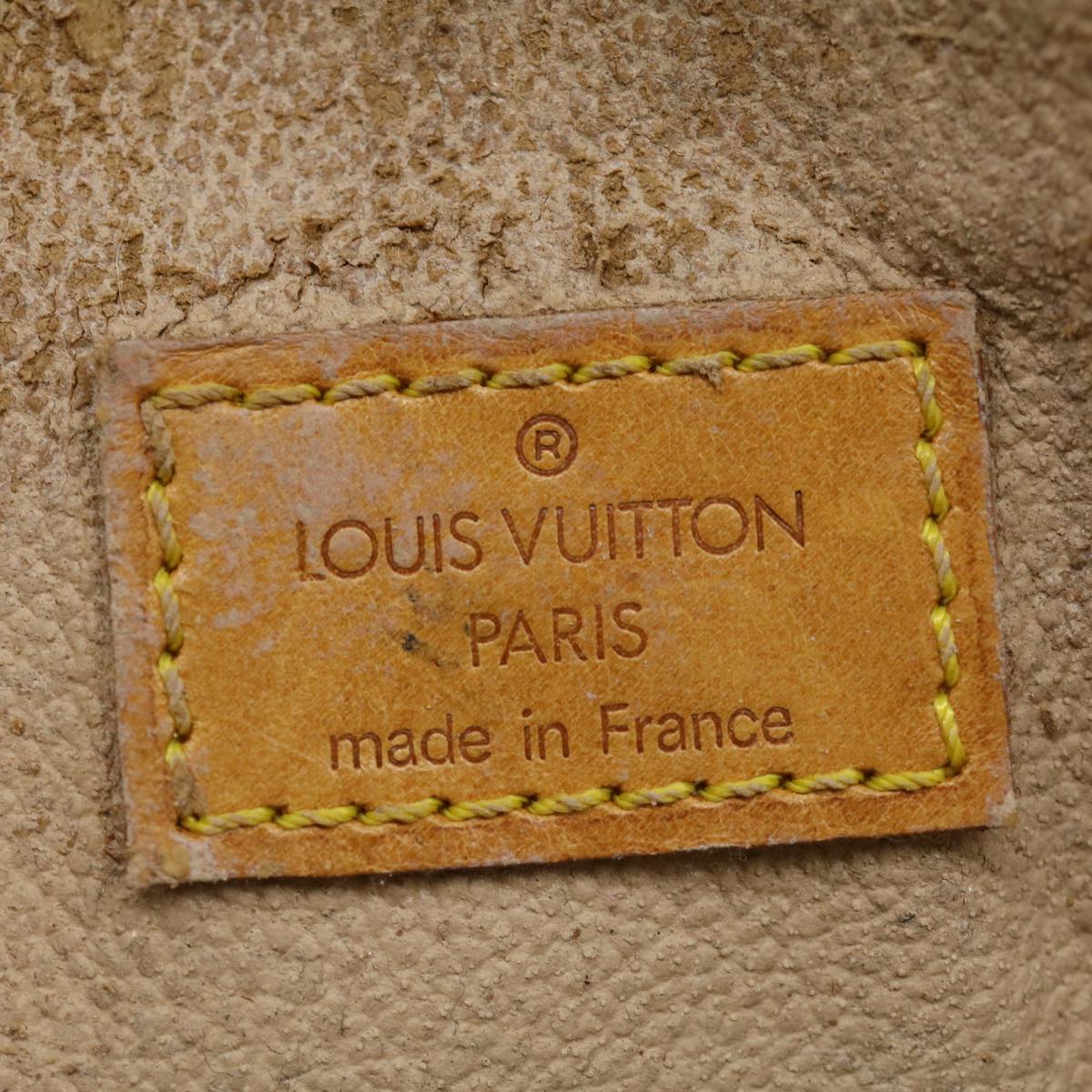 LOUIS VUITTON Monogram Sac Plat Hand Bag M51140 LV Auth jk2424