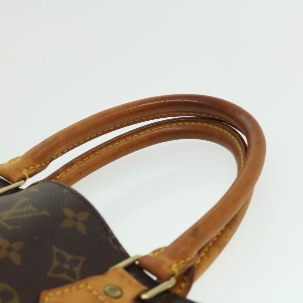 LOUIS VUITTON Monogram Sac Plat Hand Bag M51140 LV Auth jk2424