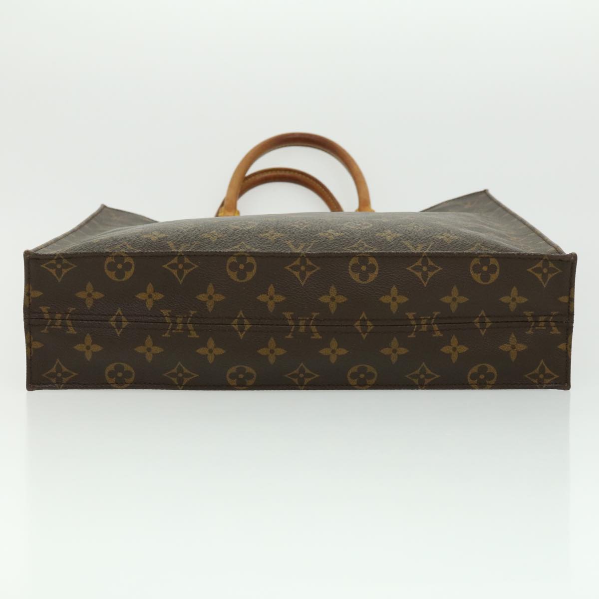 LOUIS VUITTON Monogram Sac Plat Hand Bag M51140 LV Auth jk2424