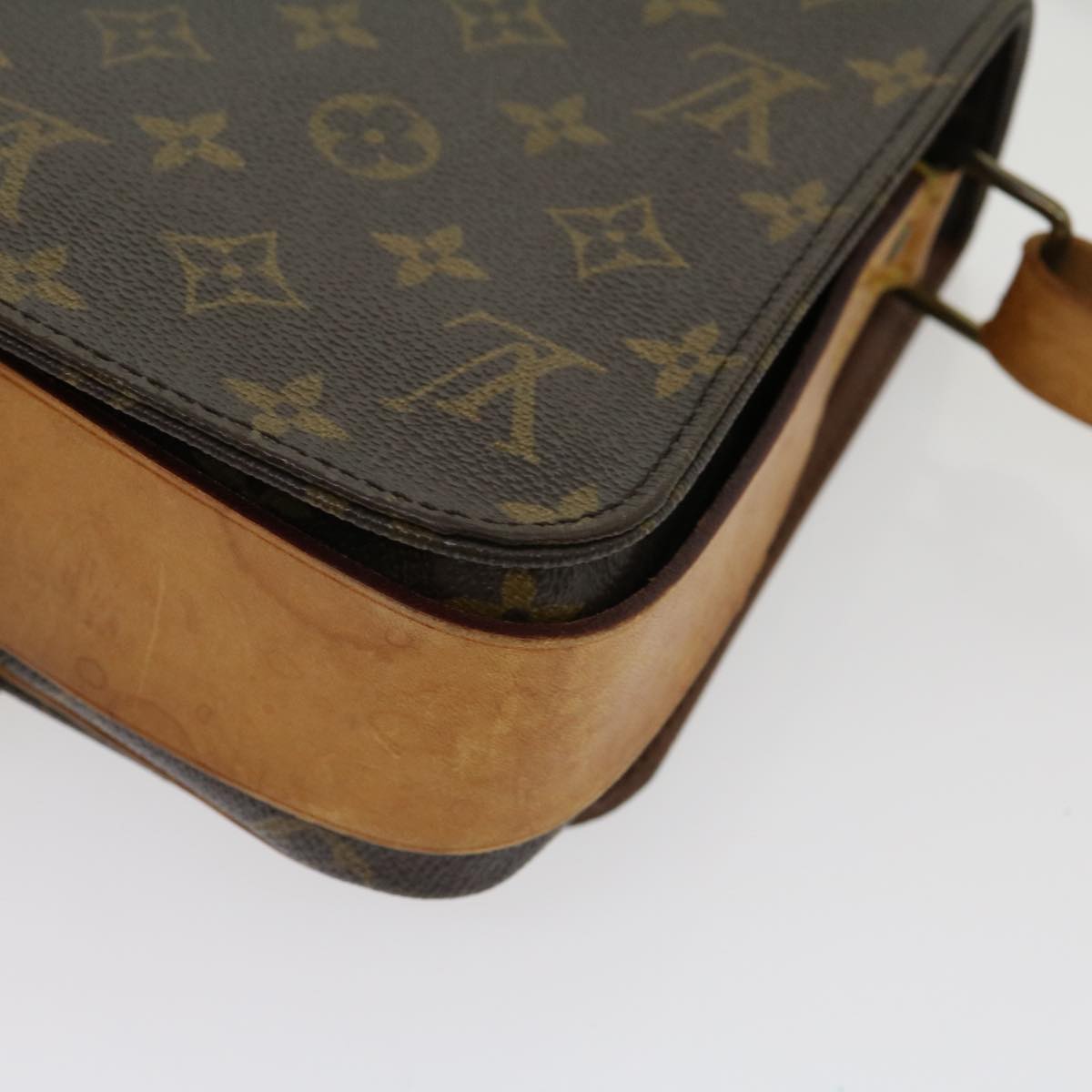 LOUIS VUITTON Monogram Cartouchiere MM Shoulder Bag M51253 LV Auth jk2434