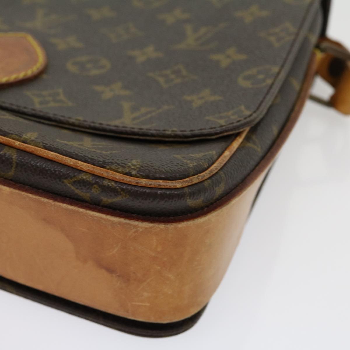 LOUIS VUITTON Monogram Cartouchiere GM Shoulder Bag M51252 LV Auth jk2437