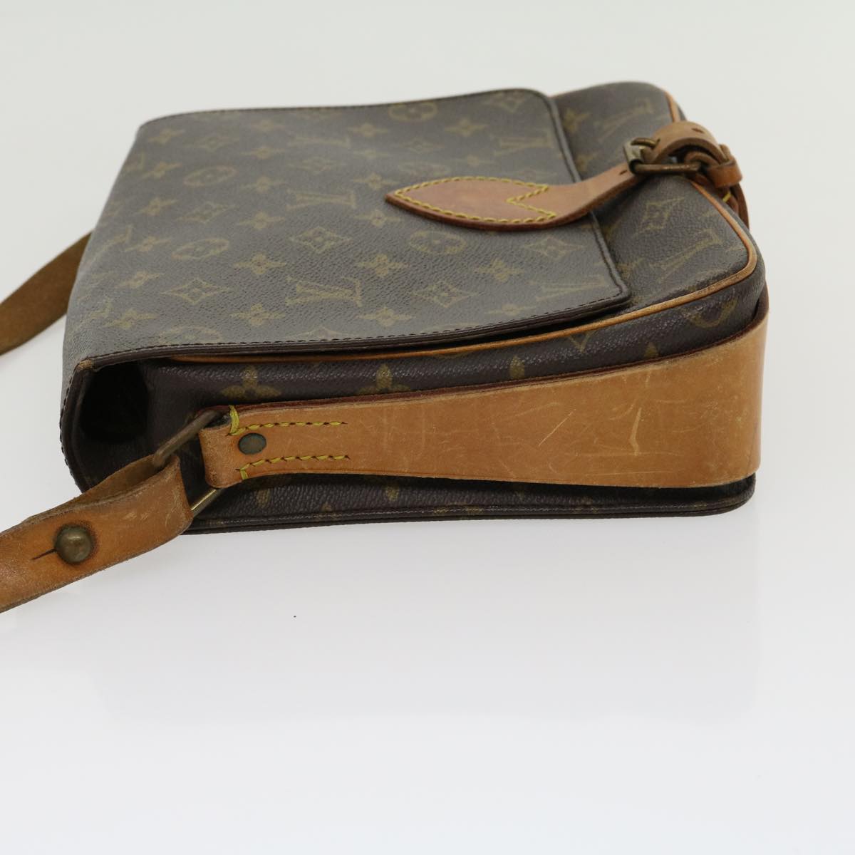 LOUIS VUITTON Monogram Cartouchiere GM Shoulder Bag M51252 LV Auth jk2437