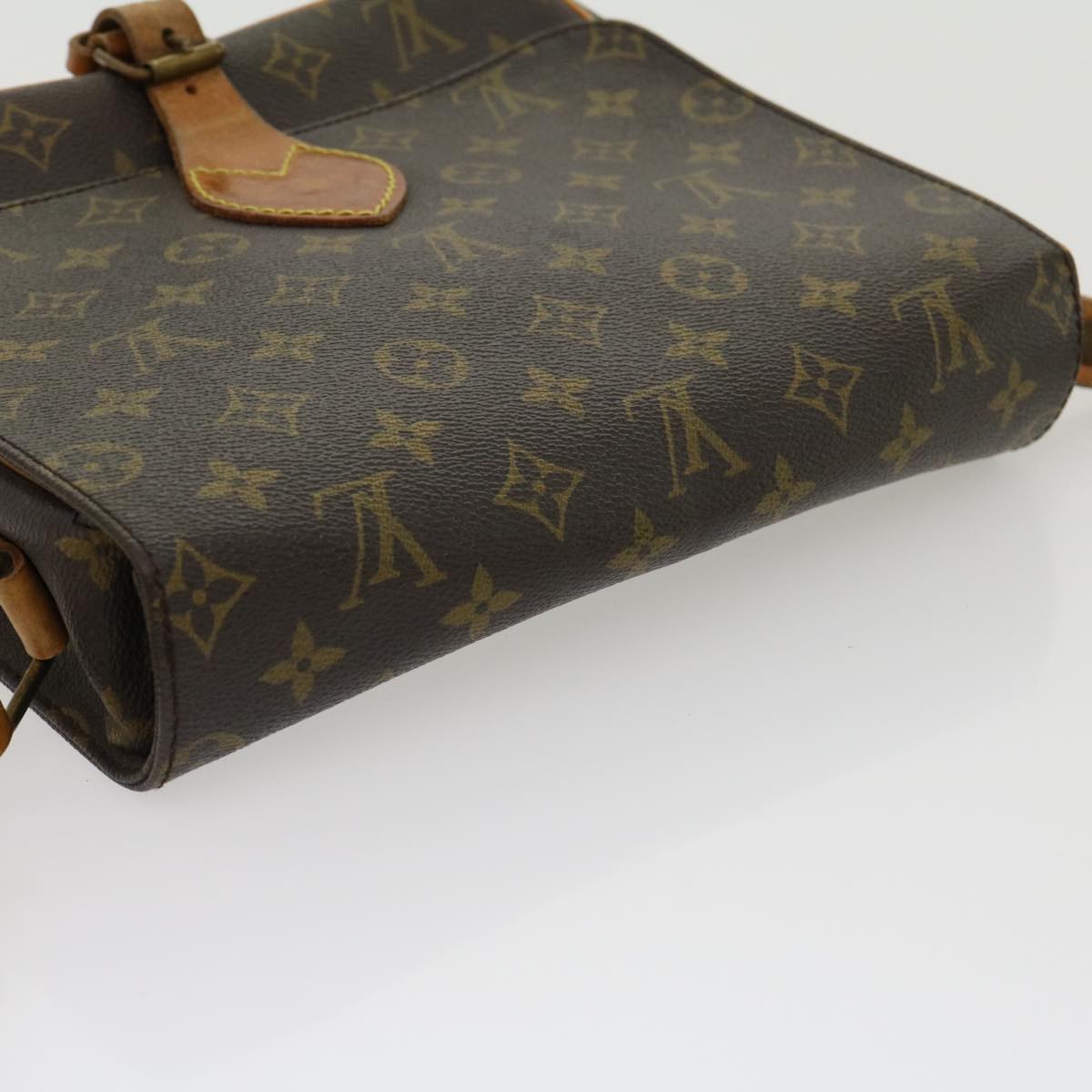 LOUIS VUITTON Monogram Cartouchiere GM Shoulder Bag M51252 LV Auth jk2437