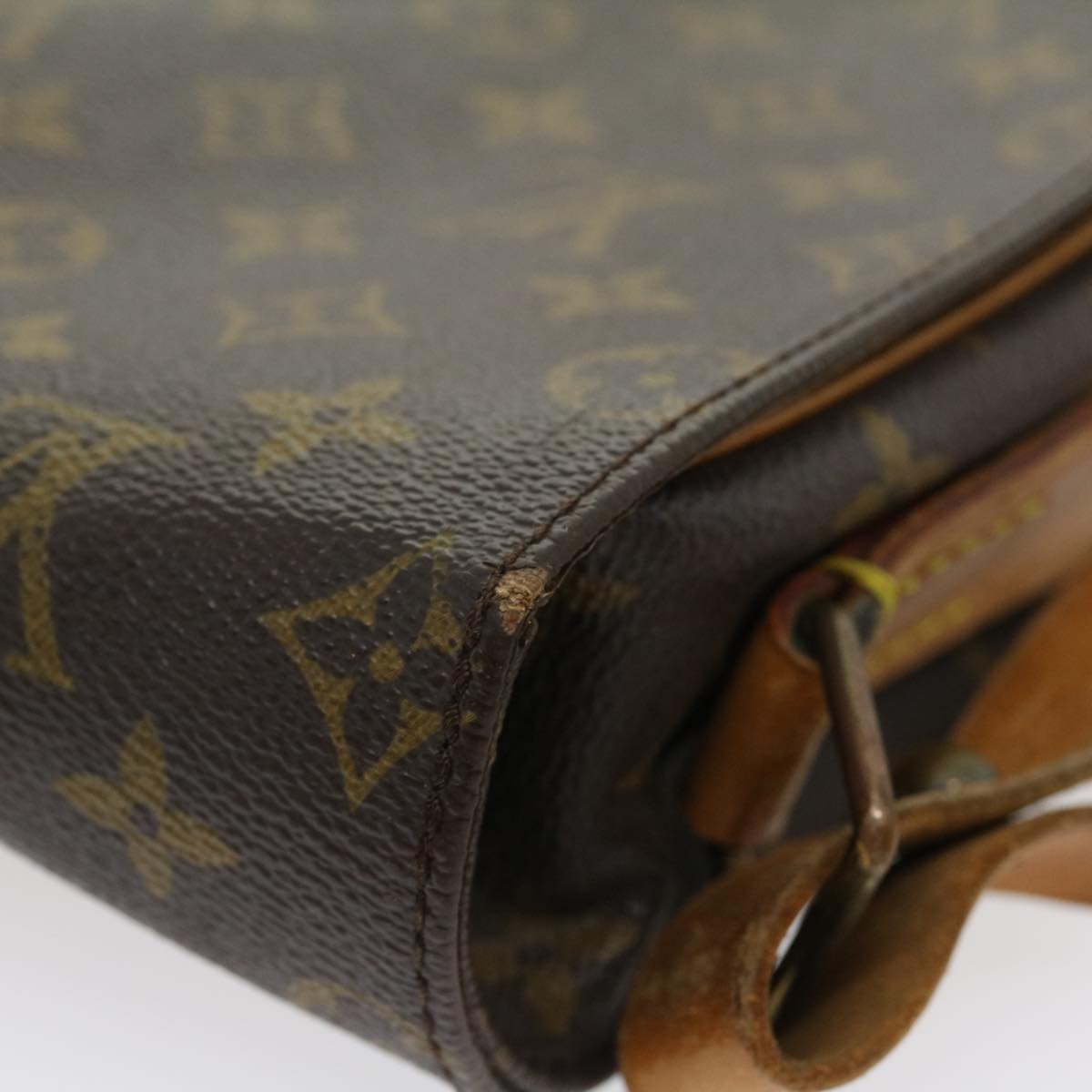 LOUIS VUITTON Monogram Cartouchiere GM Shoulder Bag M51252 LV Auth jk2437