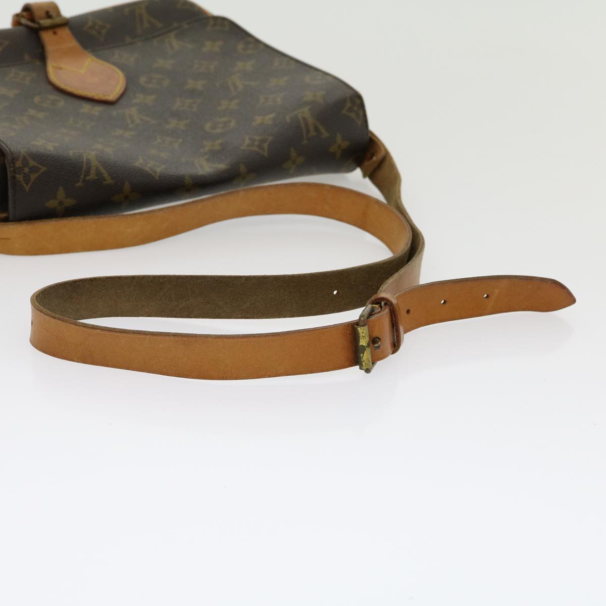 LOUIS VUITTON Monogram Cartouchiere GM Shoulder Bag M51252 LV Auth jk2437