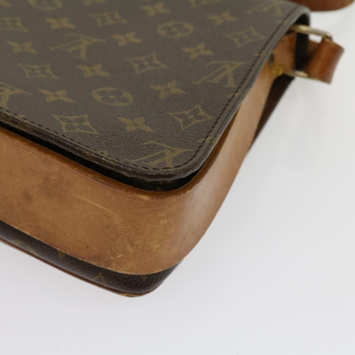 LOUIS VUITTON Monogram Cartouchiere GM Shoulder Bag M51252 LV Auth jk2438