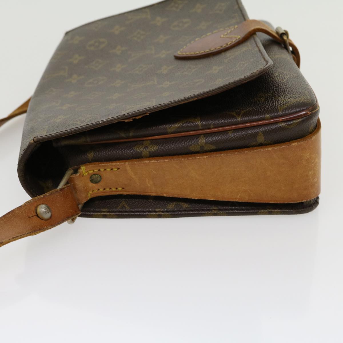 LOUIS VUITTON Monogram Cartouchiere GM Shoulder Bag M51252 LV Auth jk2438