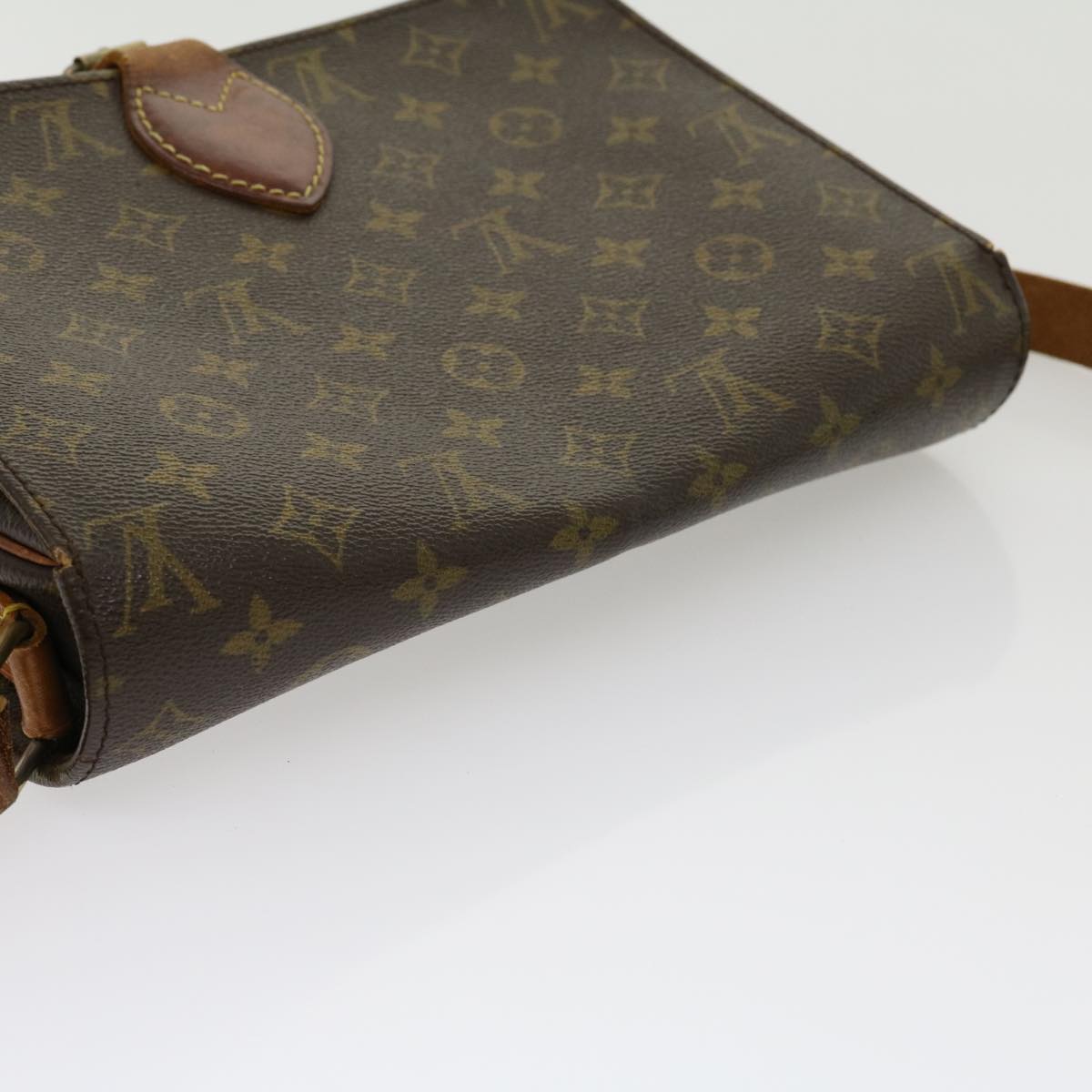 LOUIS VUITTON Monogram Cartouchiere GM Shoulder Bag M51252 LV Auth jk2438