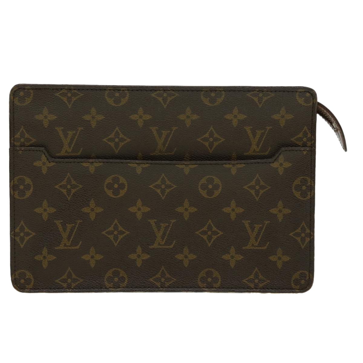 LOUIS VUITTON Monogram Pochette Homme Clutch Bag M51795 LV Auth jk2465