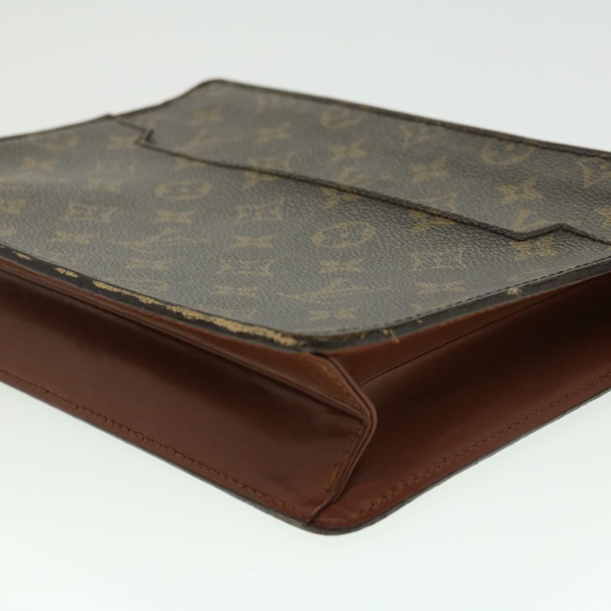 LOUIS VUITTON Monogram Pochette Homme Clutch Bag M51795 LV Auth jk2465