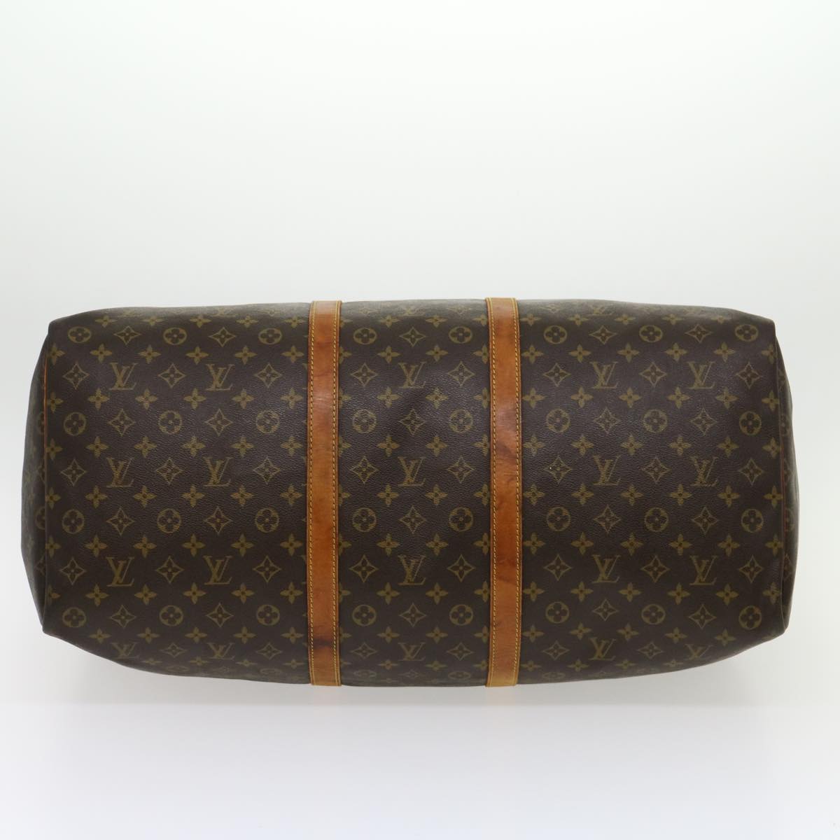 LOUIS VUITTON Monogram Keepall 55 Boston Bag M41424 LV Auth jk2494