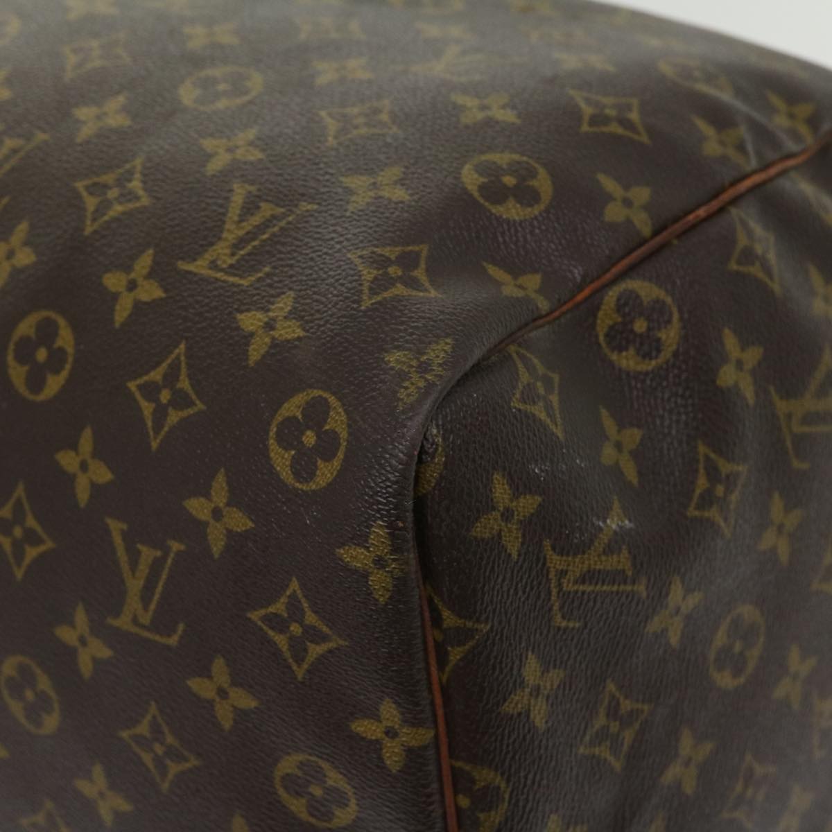 LOUIS VUITTON Monogram Keepall 55 Boston Bag M41424 LV Auth jk2494