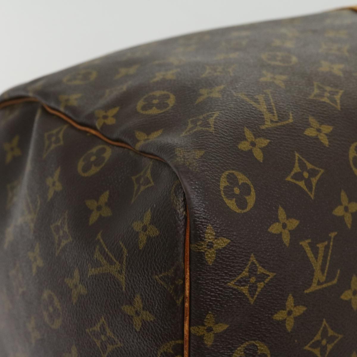 LOUIS VUITTON Monogram Keepall 55 Boston Bag M41424 LV Auth jk2494