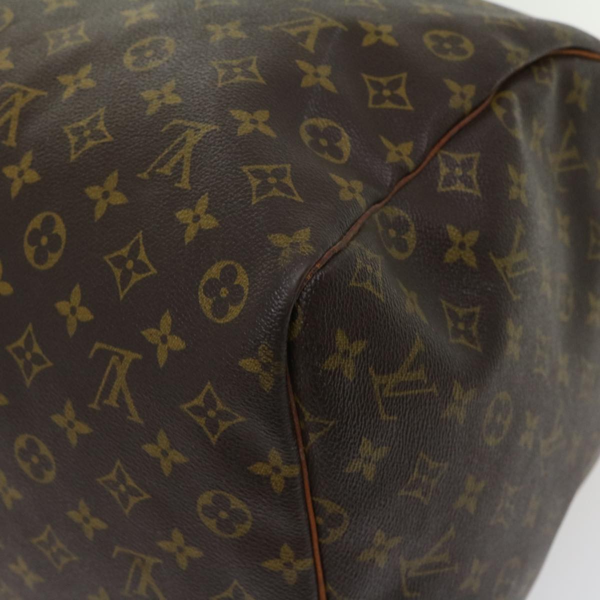 LOUIS VUITTON Monogram Keepall 55 Boston Bag M41424 LV Auth jk2494