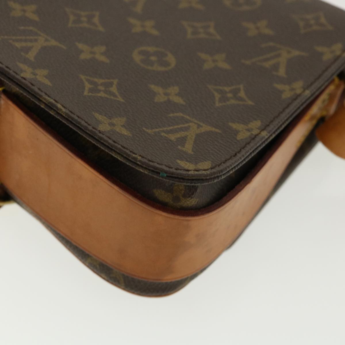 LOUIS VUITTON Monogram Cartouchiere MM Shoulder Bag M51253 LV Auth jk2496