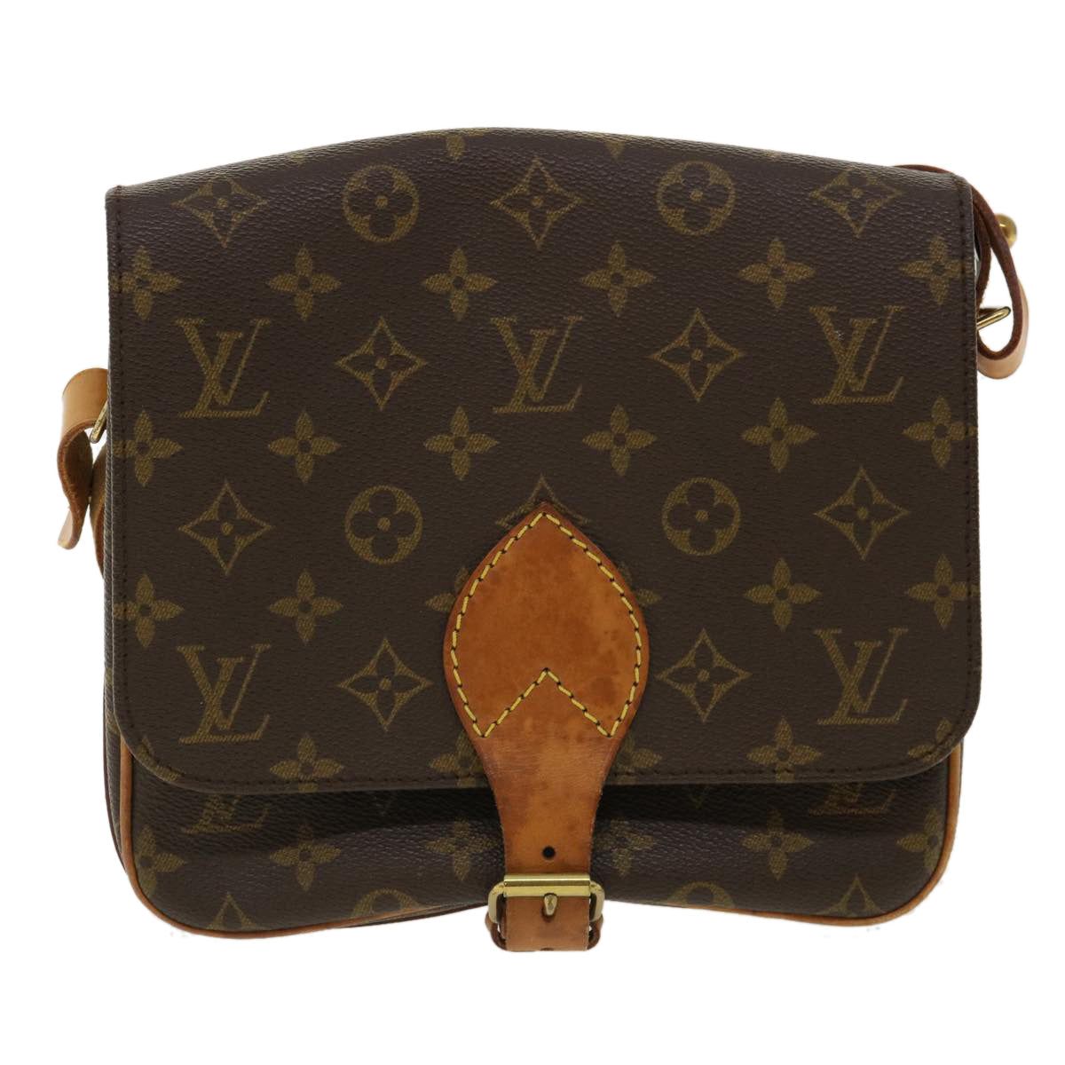 LOUIS VUITTON Monogram Cartouchiere MM Shoulder Bag M51253 LV Auth jk2496