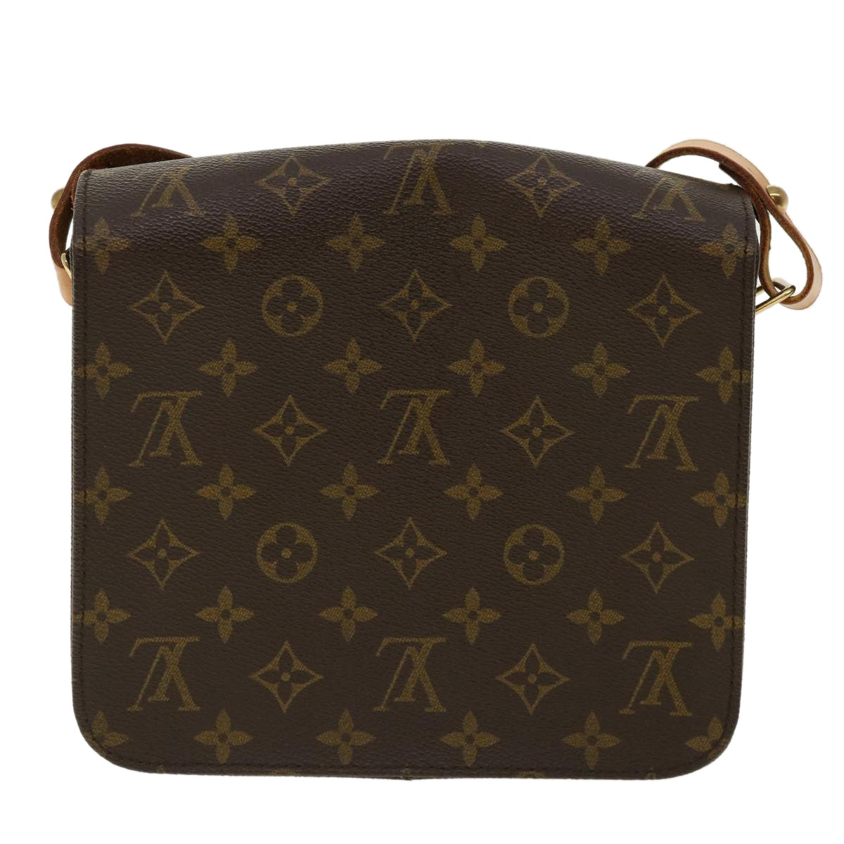 LOUIS VUITTON Monogram Cartouchiere MM Shoulder Bag M51253 LV Auth jk2496