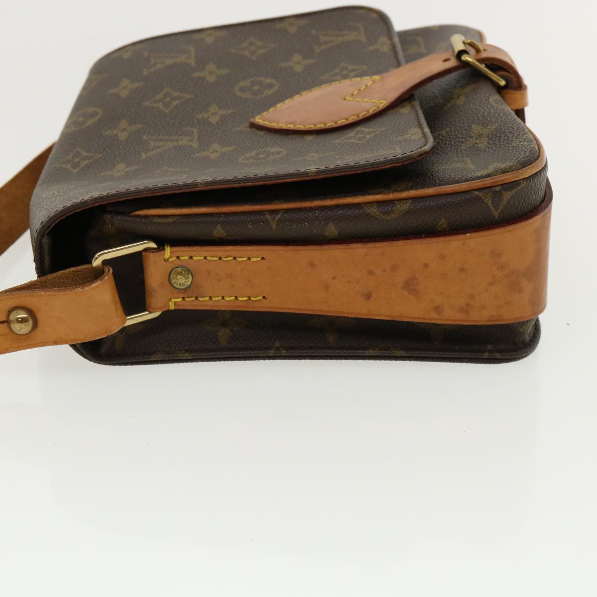 LOUIS VUITTON Monogram Cartouchiere MM Shoulder Bag M51253 LV Auth jk2496