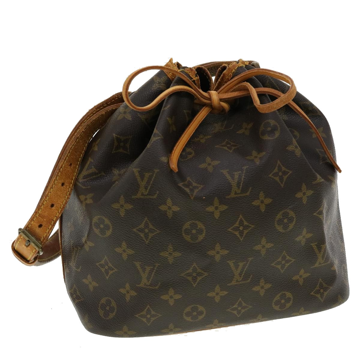 LOUIS VUITTON Monogram Petit Noe Shoulder Bag M42226 LV Auth jk2514