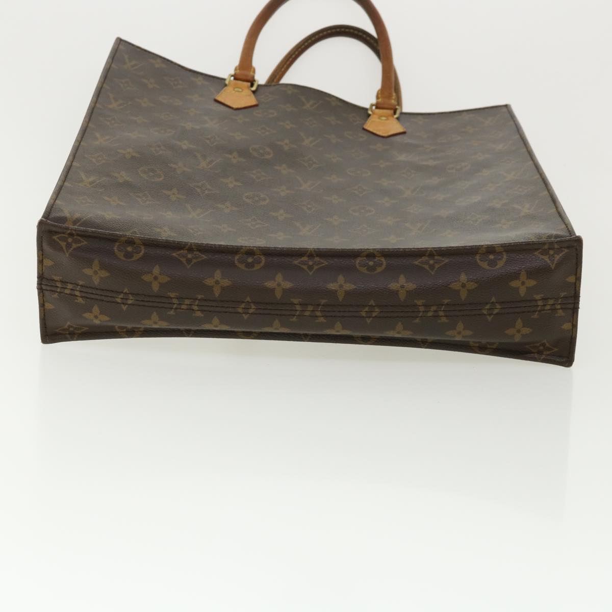 LOUIS VUITTON Monogram Sac Plat Hand Bag M51140 LV Auth jk2525