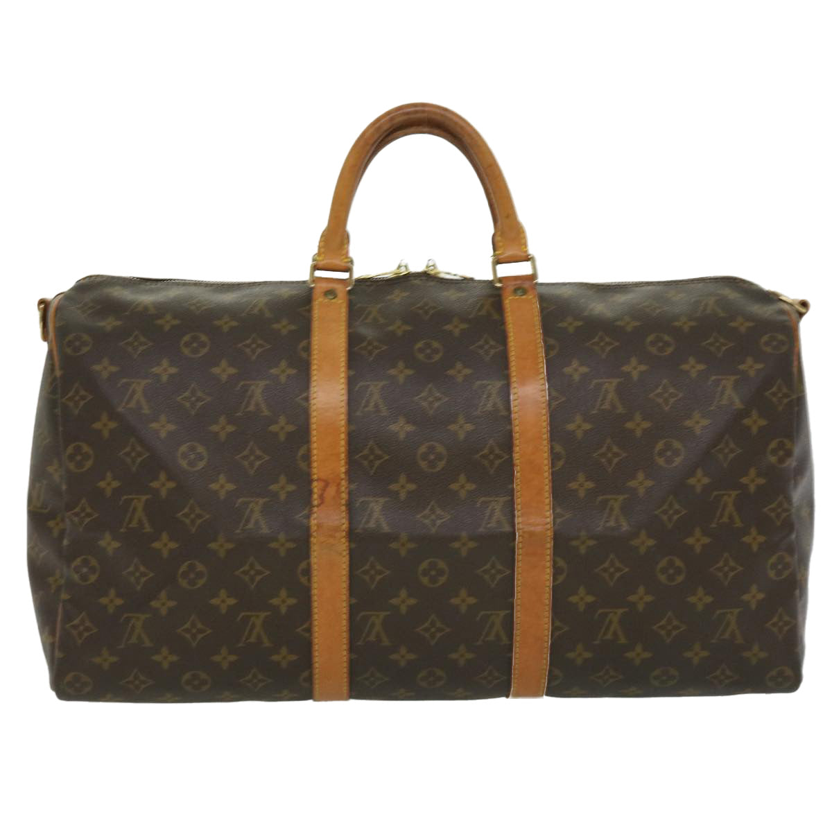 LOUIS VUITTON Monogram Keepall Bandouliere 50 Boston Bag M41416 LV Auth jk2568