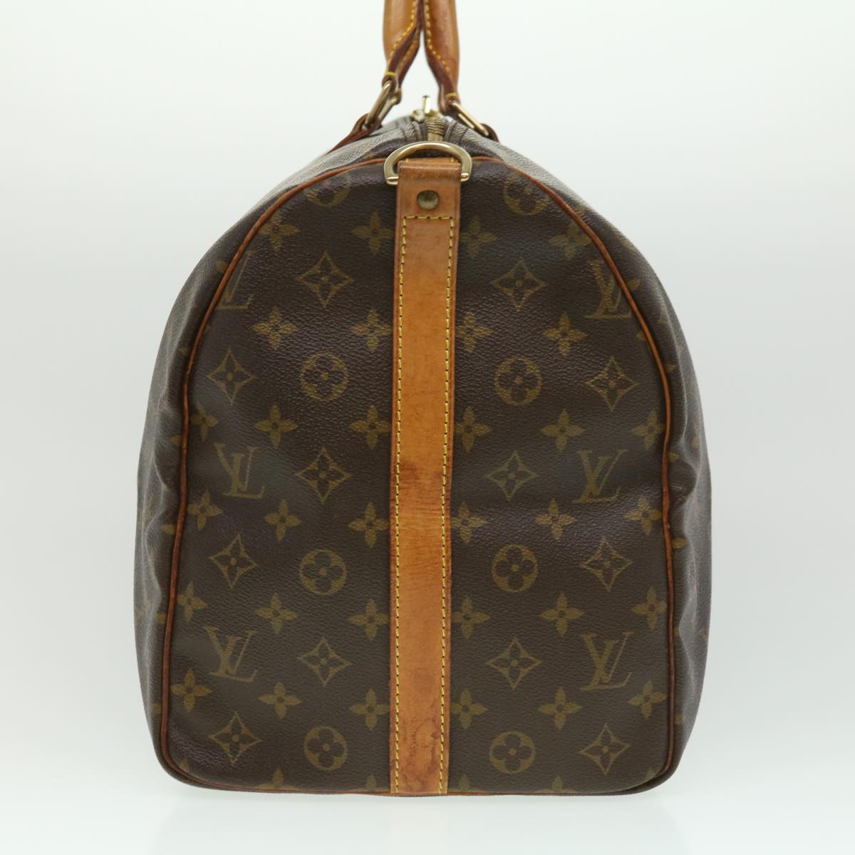 LOUIS VUITTON Monogram Keepall Bandouliere 50 Boston Bag M41416 LV Auth jk2568