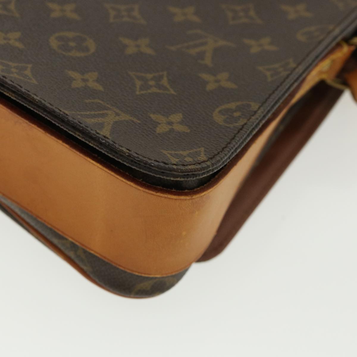 LOUIS VUITTON Monogram Cartouchiere GM Shoulder Bag L027 LV Auth jk2600