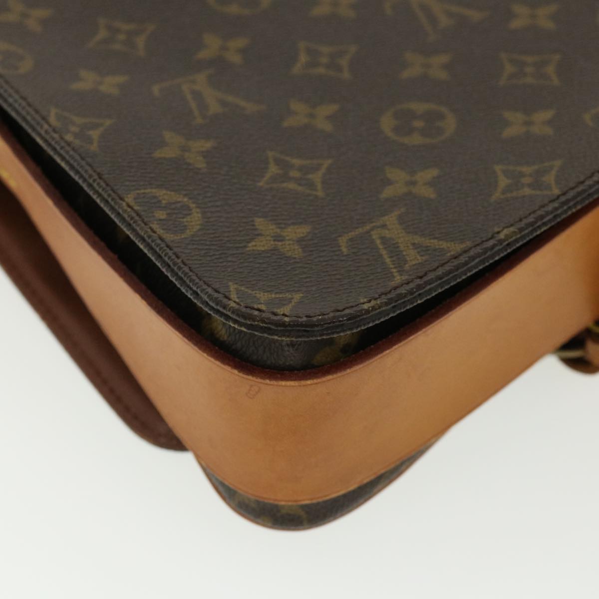 LOUIS VUITTON Monogram Cartouchiere GM Shoulder Bag L027 LV Auth jk2600