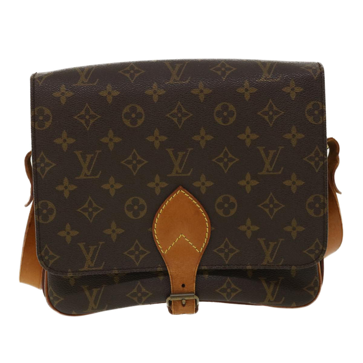 LOUIS VUITTON Monogram Cartouchiere GM Shoulder Bag L027 LV Auth jk2600