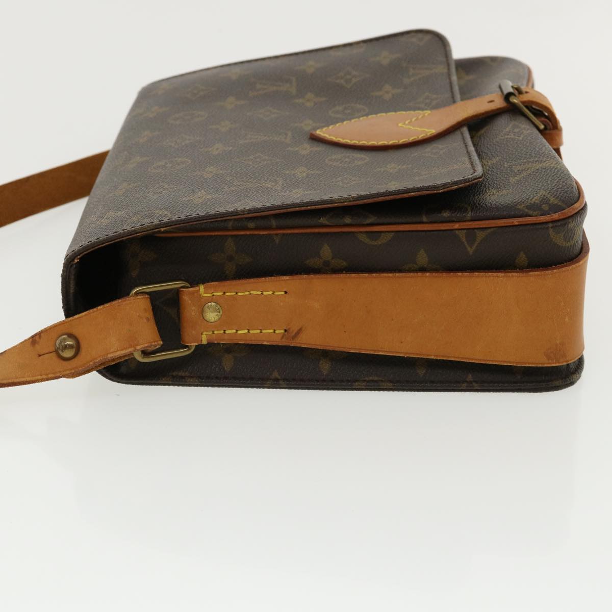 LOUIS VUITTON Monogram Cartouchiere GM Shoulder Bag L027 LV Auth jk2600