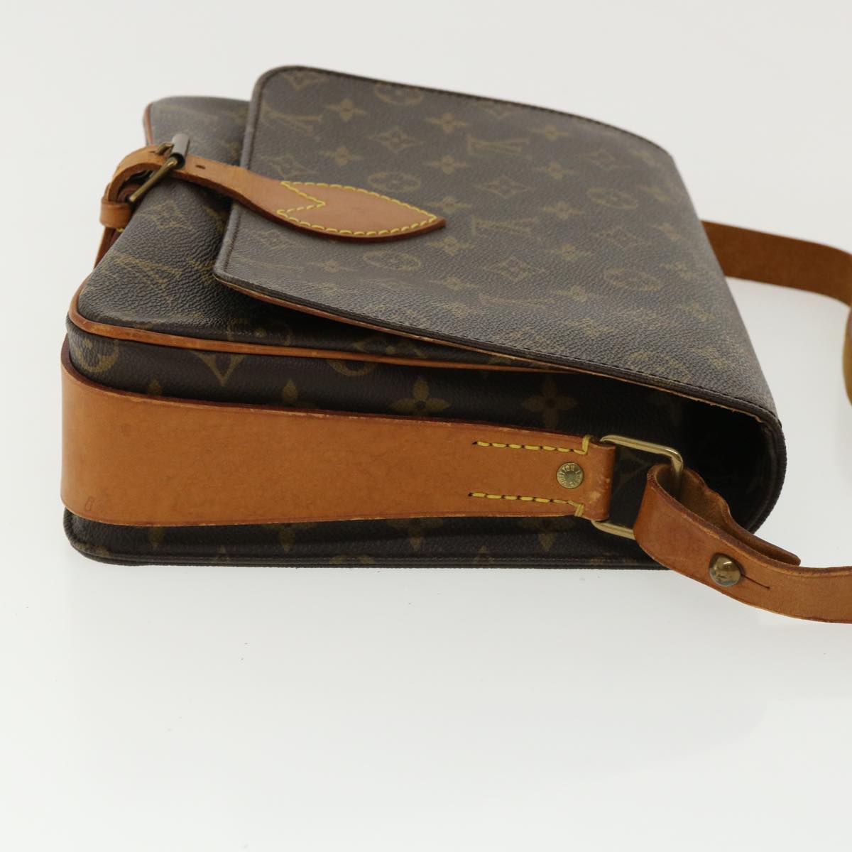 LOUIS VUITTON Monogram Cartouchiere GM Shoulder Bag L027 LV Auth jk2600