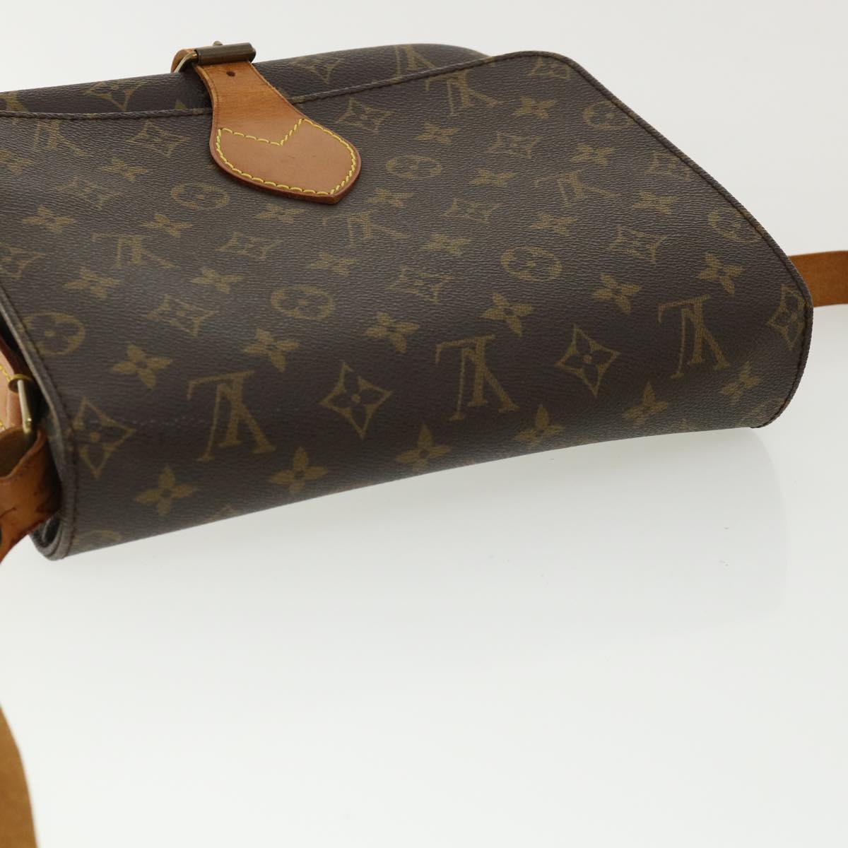 LOUIS VUITTON Monogram Cartouchiere GM Shoulder Bag L027 LV Auth jk2600