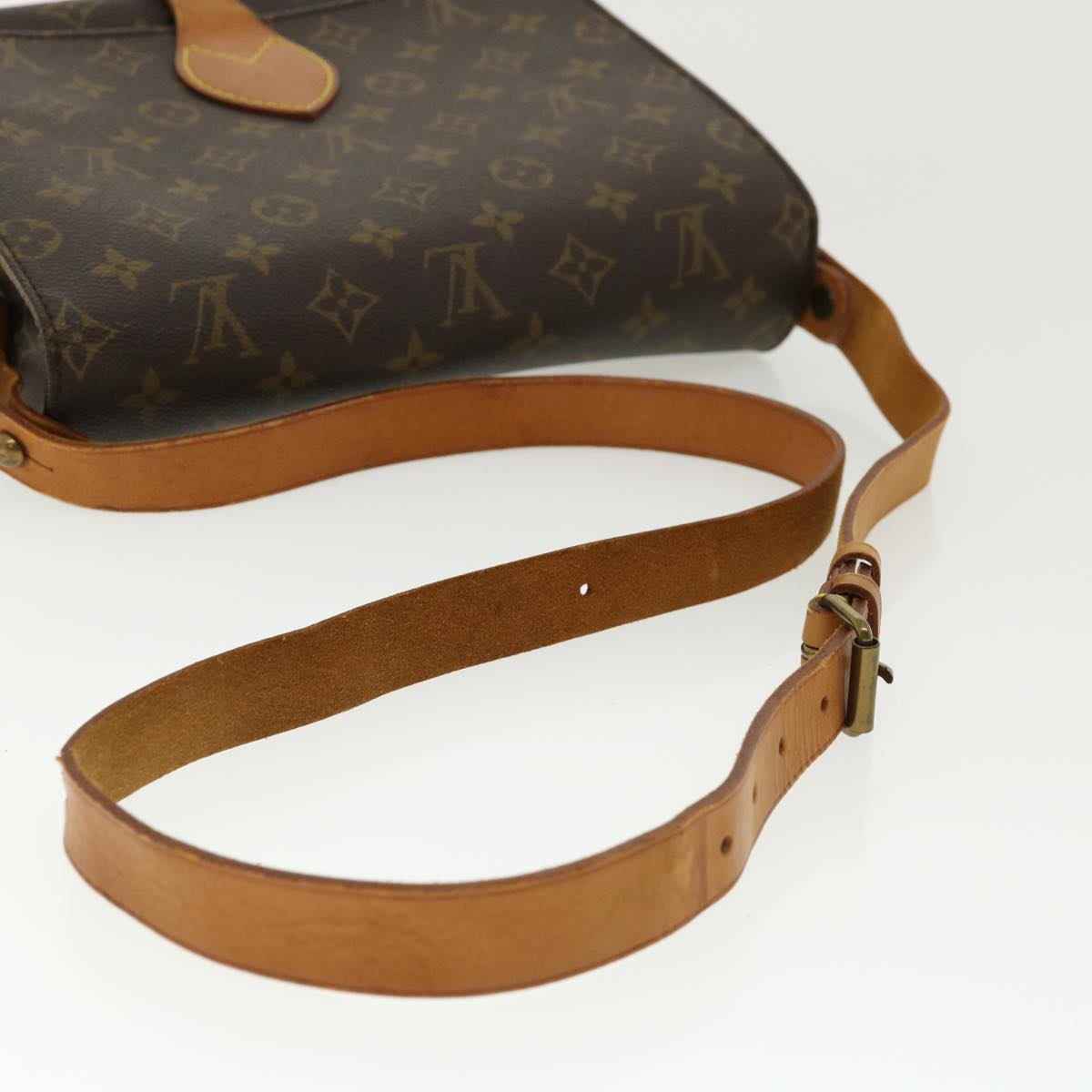 LOUIS VUITTON Monogram Cartouchiere GM Shoulder Bag L027 LV Auth jk2600