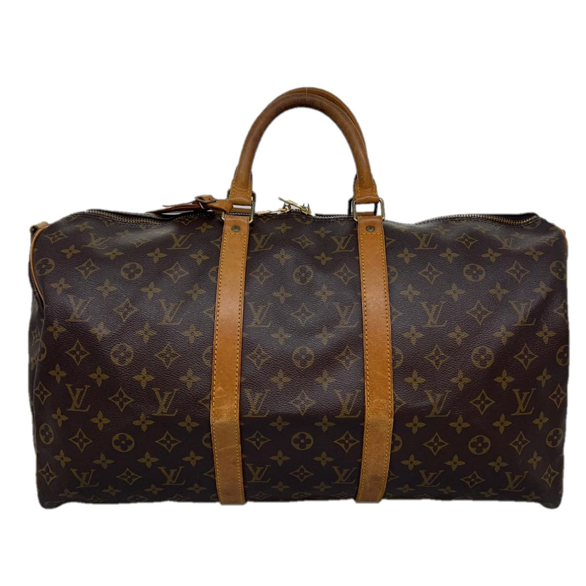 LOUIS VUITTON Monogram Keepall Bandouliere 50 Boston Bag M41416 LV Auth jk2619